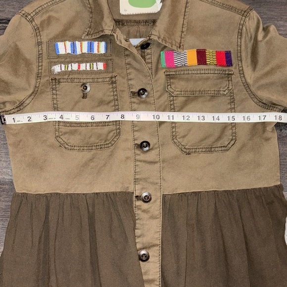 Anthropologie Military Peplem Embroidered/Beaded Jacket Size XSmall Olive Green - Picture 13 of 14